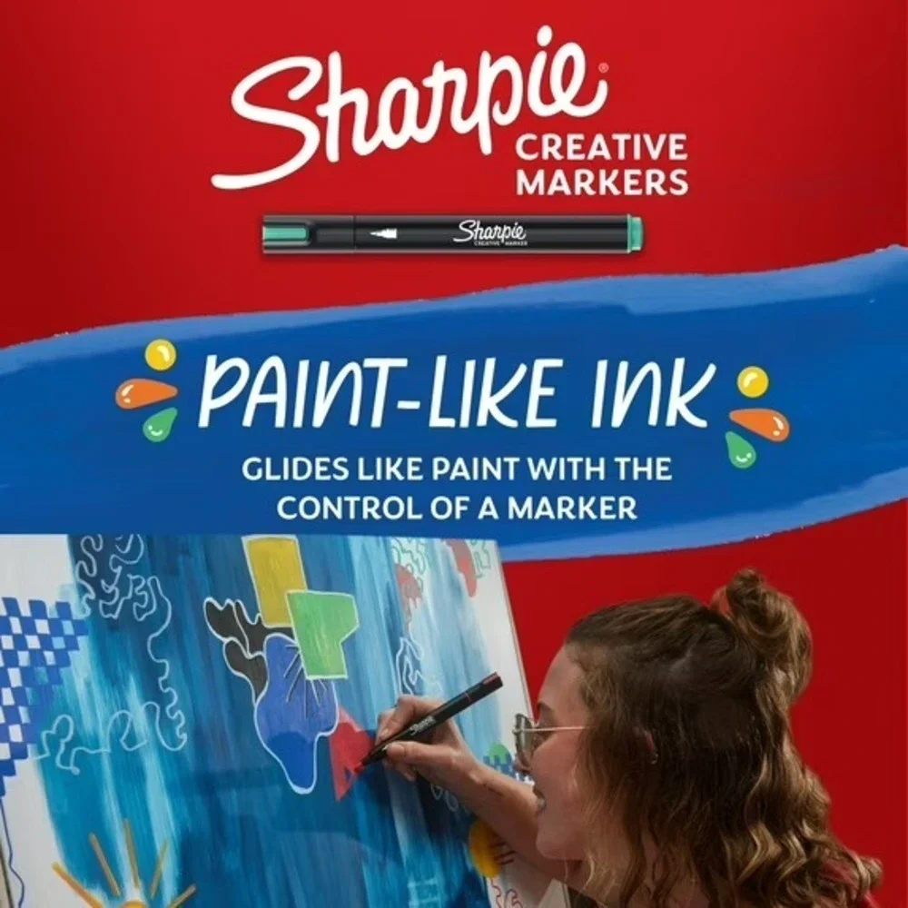 Sharpie Creative Markers and Paper Mate InkJoy Bright Gel Pens (14 Count) NEW
